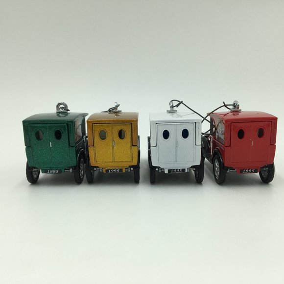 Matchbox 1995 Christmas Treasures 4 pc Ornaments Set Matchbox - Picture 7 of 12